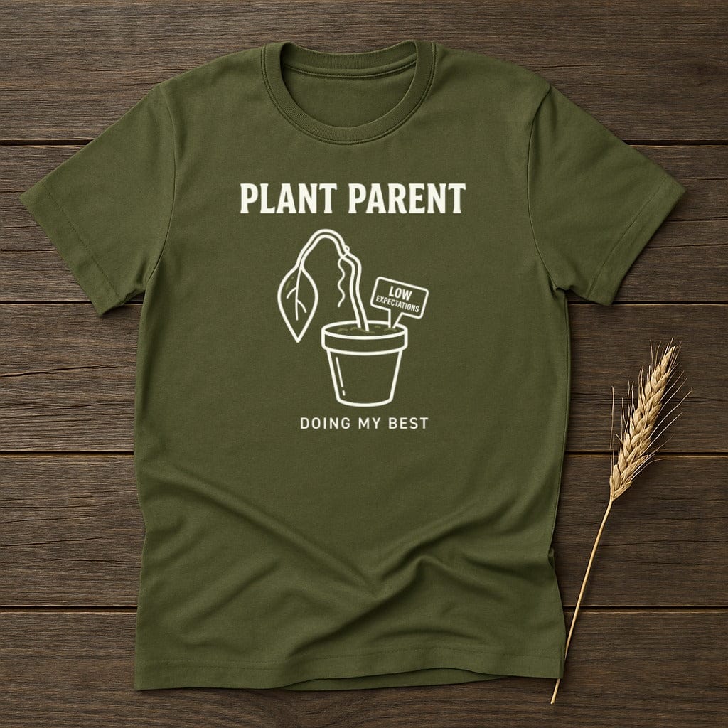 MyDesigns Physical Item S / Military Green Plant Parent T-Shirt