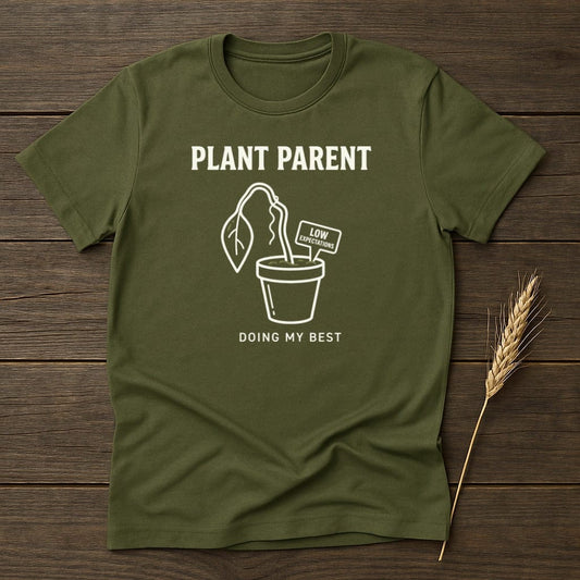 MyDesigns Physical Item S / Military Green Plant Parent T-Shirt