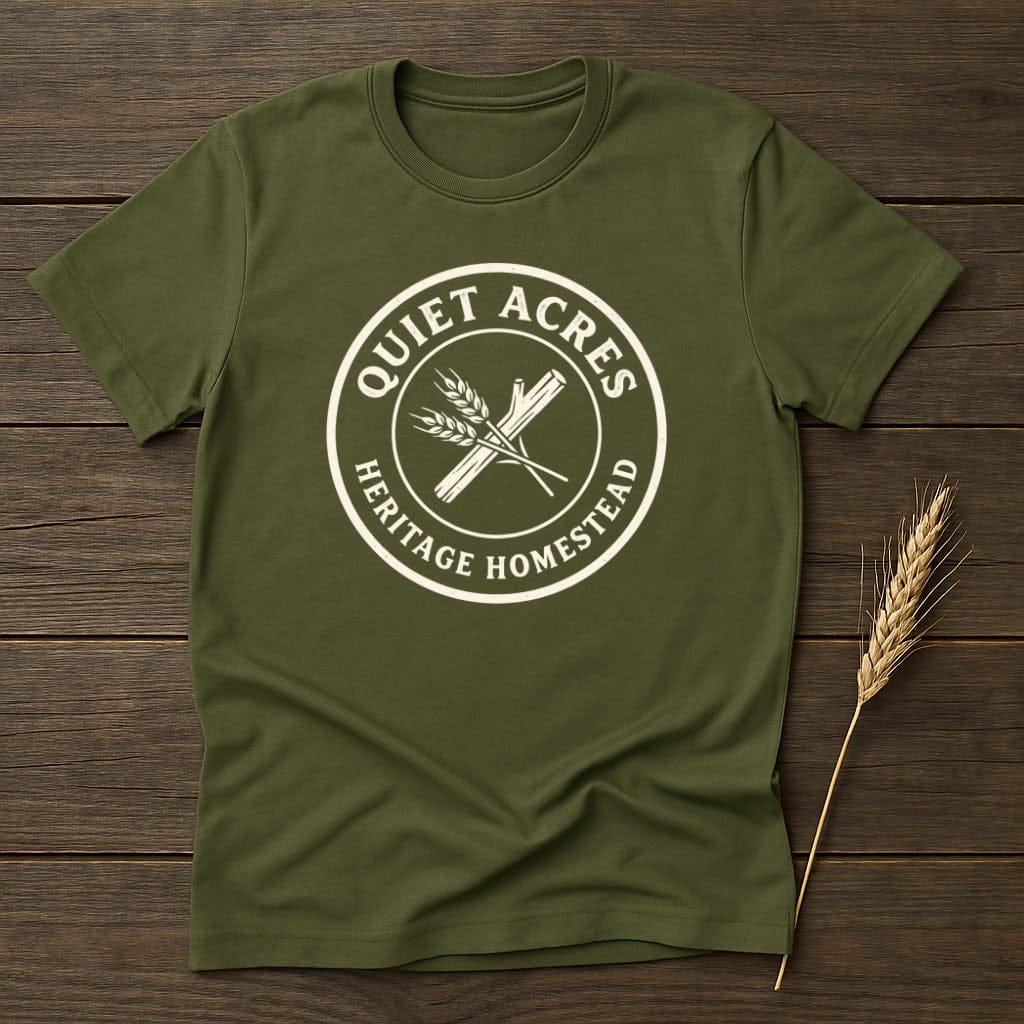 MyDesigns Physical Item S / Military Green Quiet Acres Heritage Homestead T-Shirt