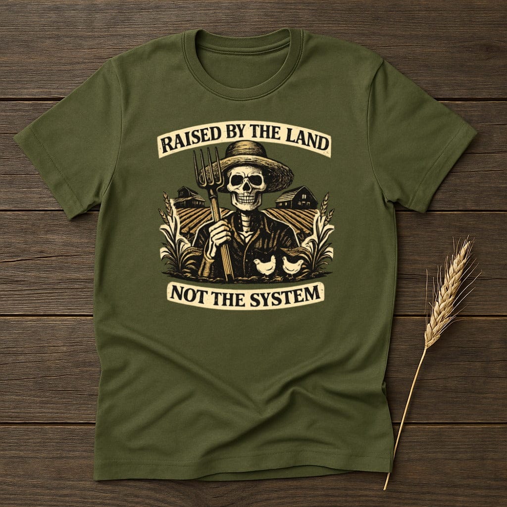 MyDesigns Physical Item S / Military Green Raised By Land T-Shirt