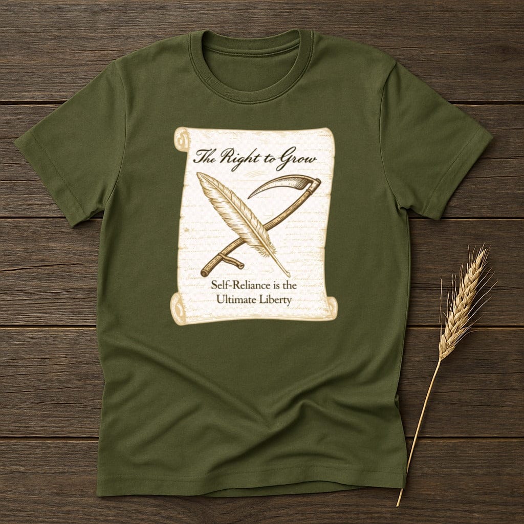 MyDesigns Physical Item S / Military Green Right to Grow T-Shirt