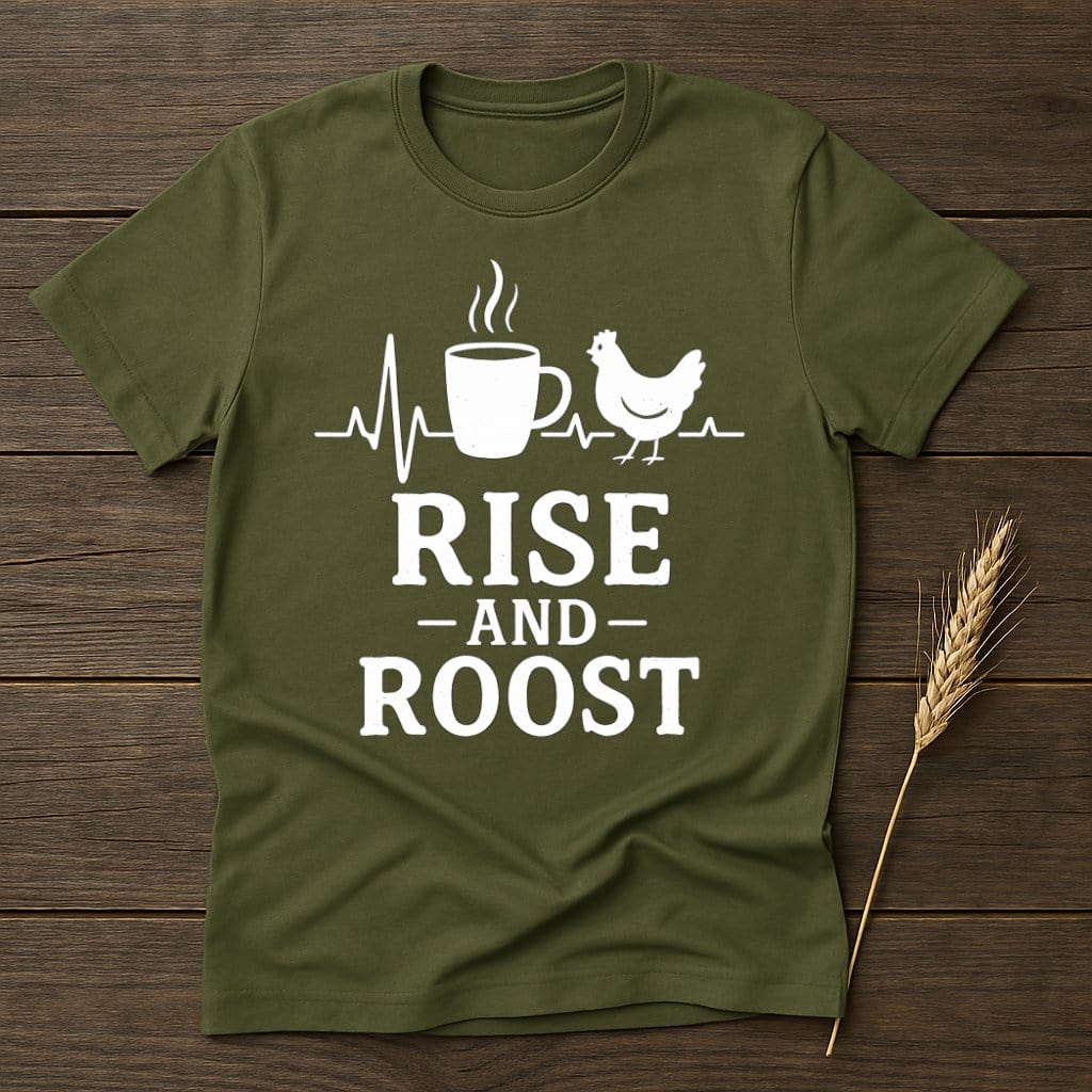 MyDesigns Physical Item S / Military Green Rise and Roost T-Shirts