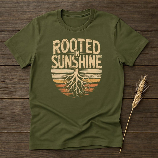 MyDesigns Physical Item S / Military Green Rooted In Sunshine T-Shirt