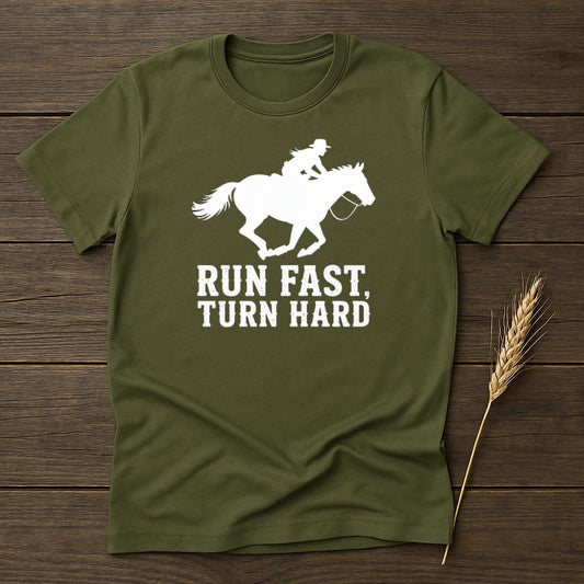 MyDesigns Physical Item S / Military Green Run Fast Turn Hard T-Shirts