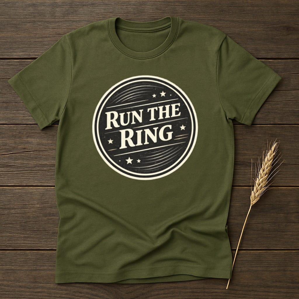 MyDesigns Physical Item S / Military Green Run The Ring T-Shirt