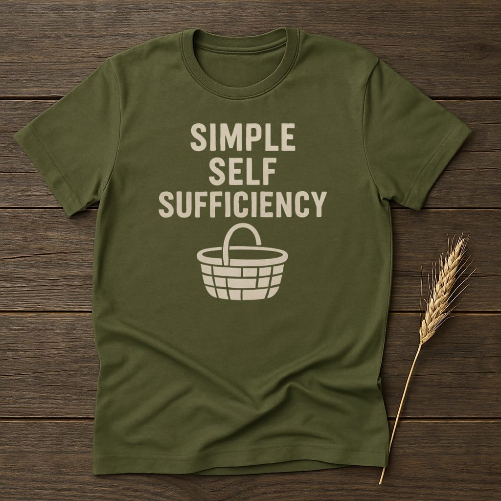 MyDesigns Physical Item S / Military Green Simple Self Sufficiency T-Shirt