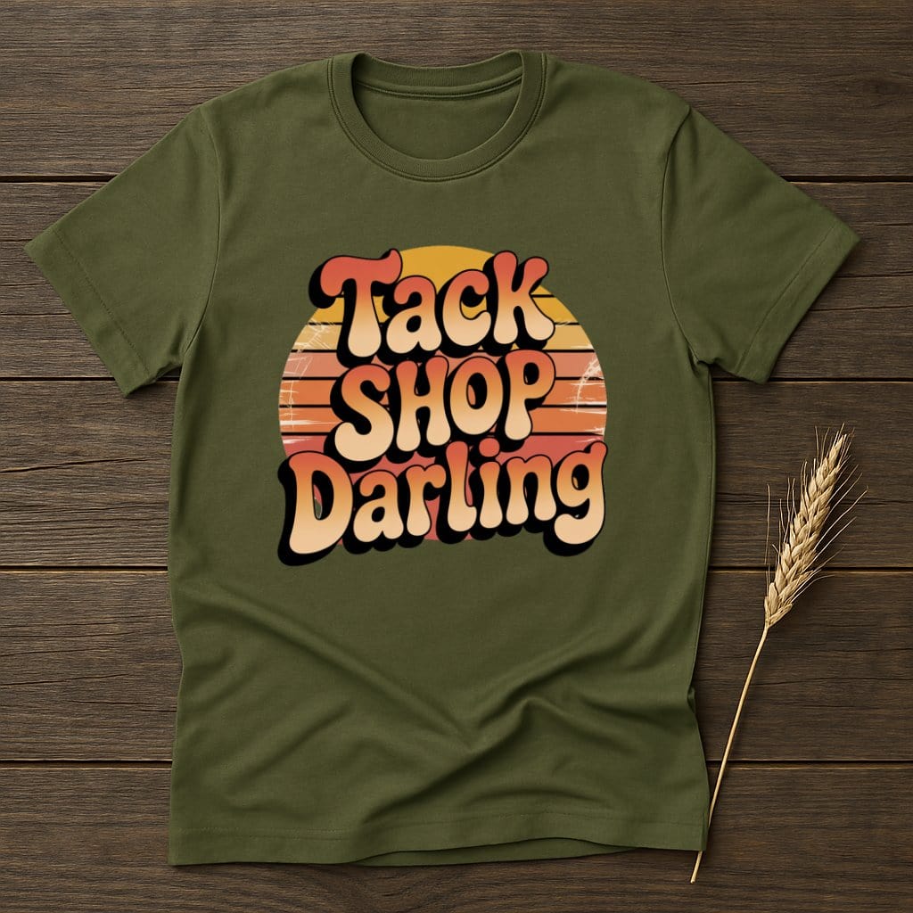 MyDesigns Physical Item S / Military Green Tack Shop Darling Retro T-Shirts
