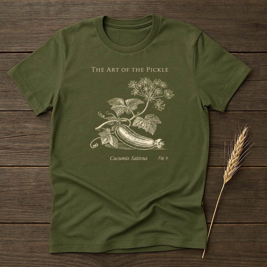 MyDesigns Physical Item S / Military Green The Art of the Pickle T-Shirt