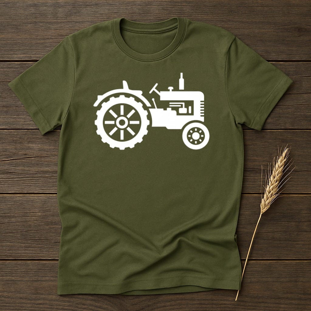 MyDesigns Physical Item S / Military Green Tractor Silhouette T-Shirt
