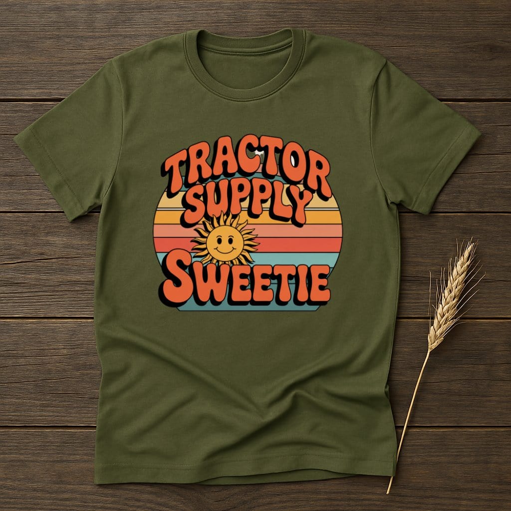 MyDesigns Physical Item S / Military Green Tractor Supply Sweetie Retro T-Shirts
