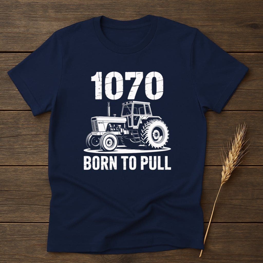 MyDesigns Physical Item S / Navy 1070 Born To Pull T-Shirt