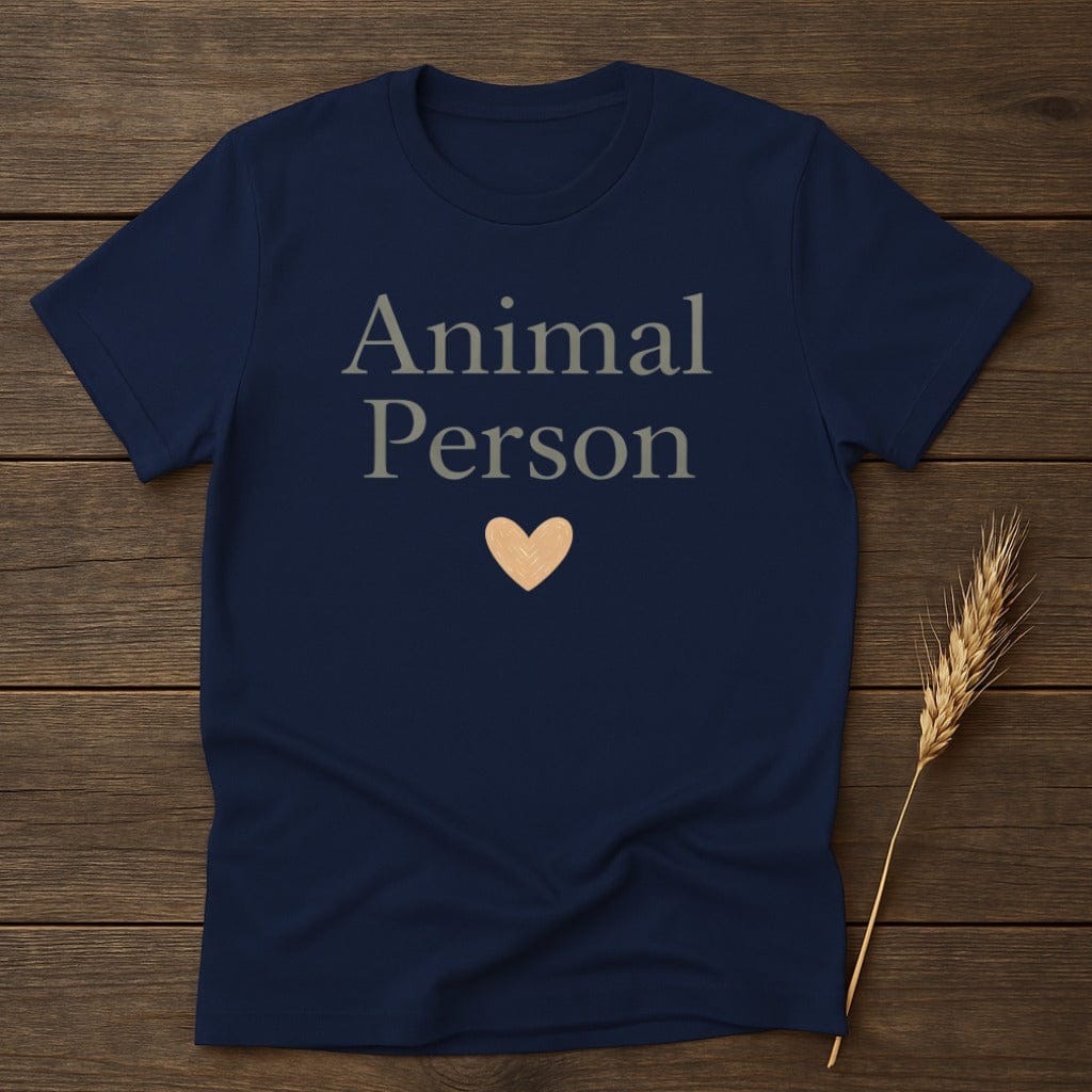 MyDesigns Physical Item S / Navy Animal Person Love T-Shirt