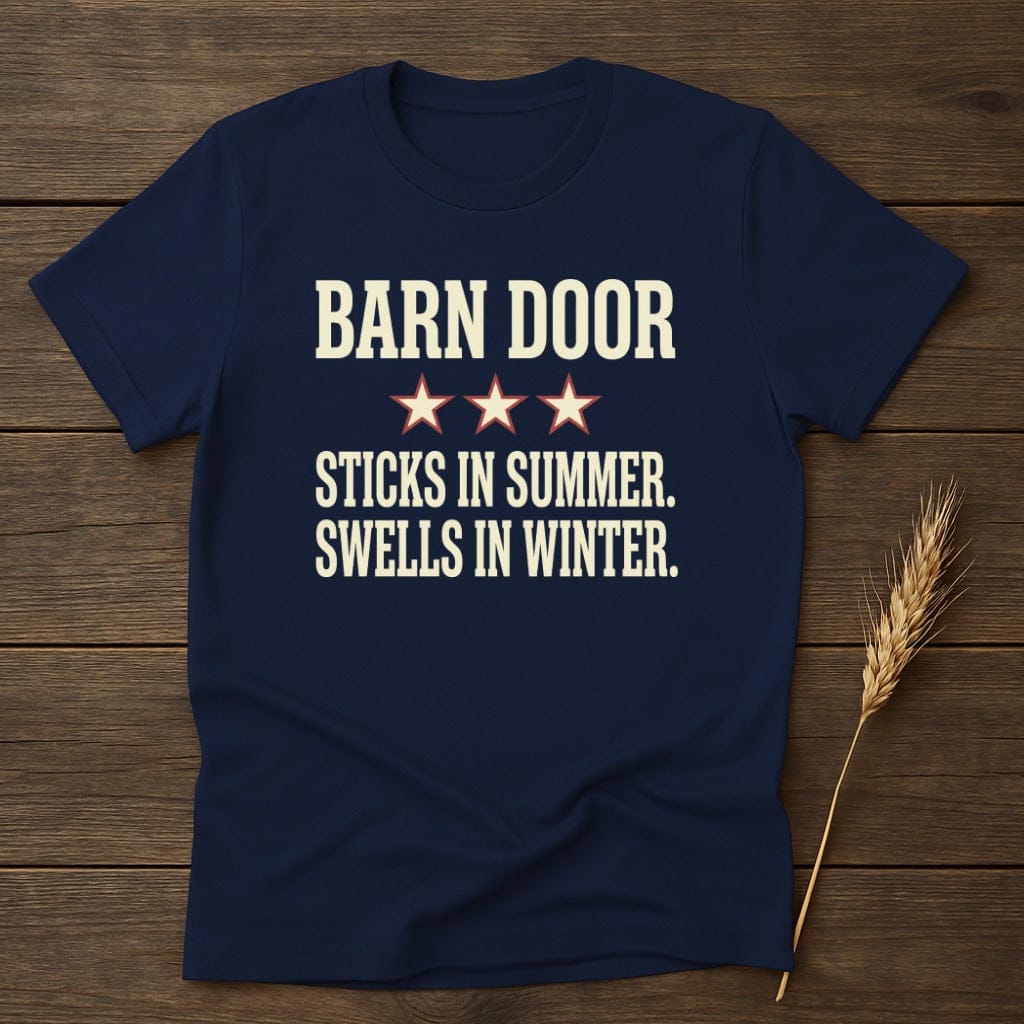 MyDesigns Physical Item S / Navy Barn Door Sticks T-Shirt