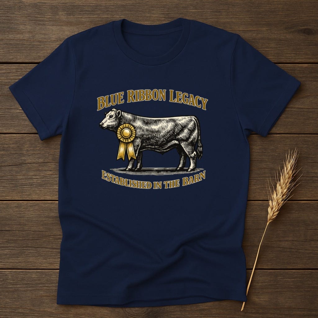 MyDesigns Physical Item S / Navy Blue Ribbon Legacy T-Shirt