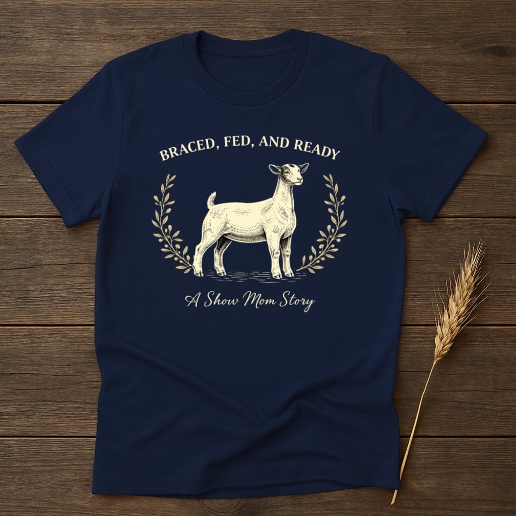 MyDesigns Physical Item S / Navy Braced Fed Ready T-Shirt
