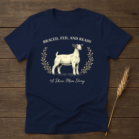 MyDesigns Physical Item S / Navy Braced Fed Ready T-Shirt