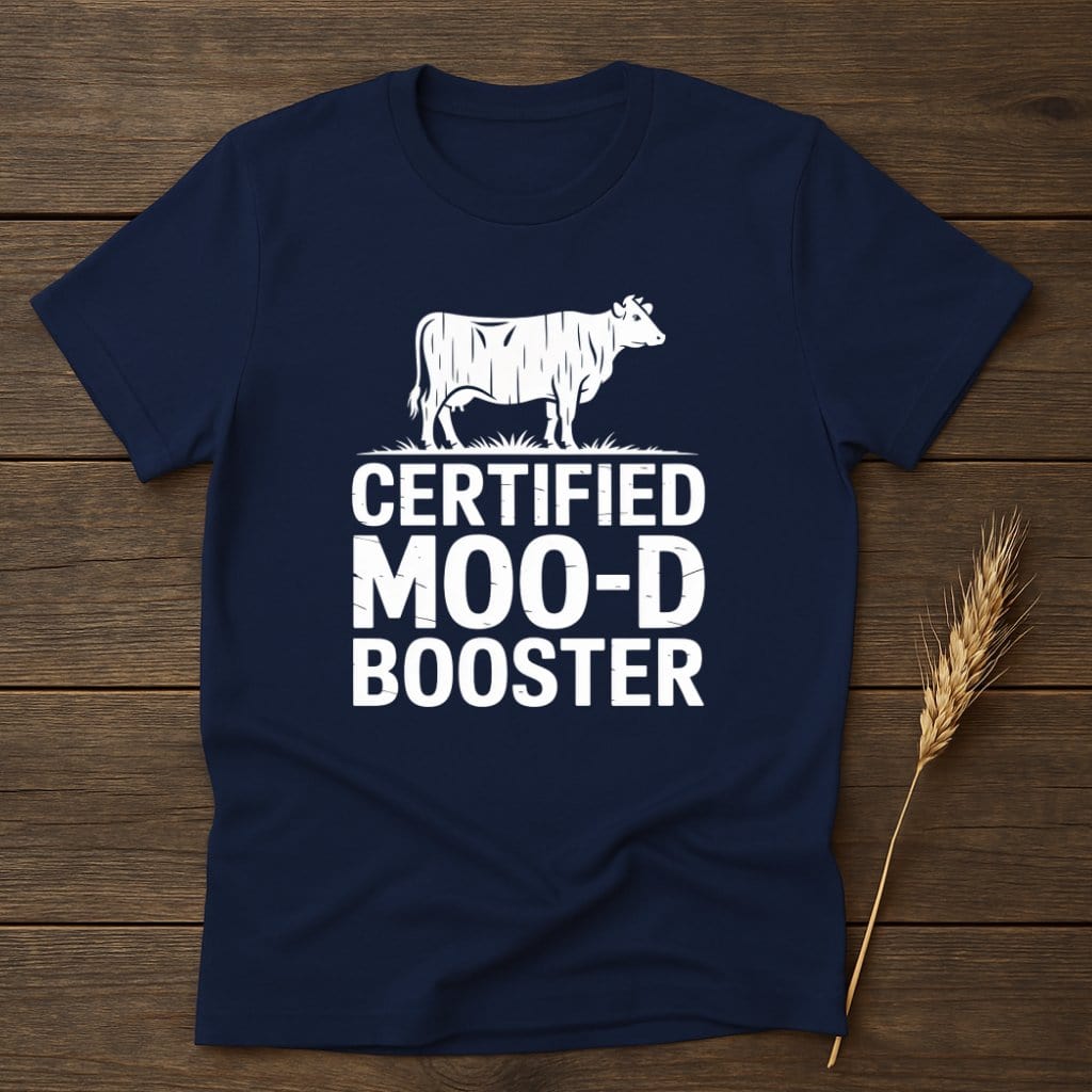 MyDesigns Physical Item S / Navy Certified Moo-D Booster T-Shirt