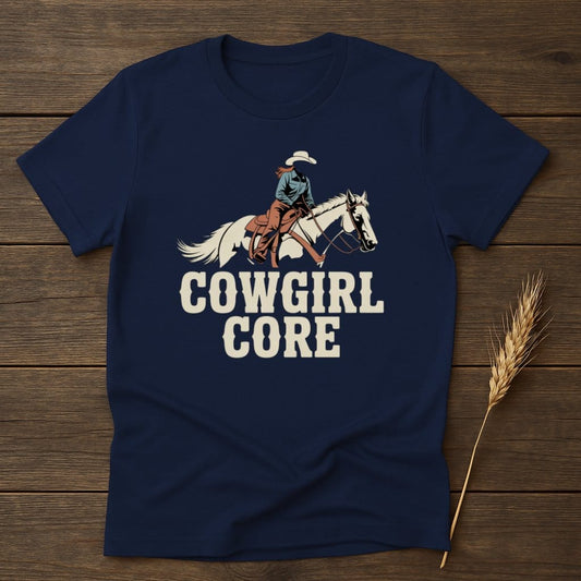 MyDesigns Physical Item S / Navy Cowgirl Core T-Shirts