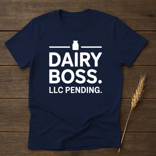 MyDesigns Physical Item S / Navy Dairy Boss LLC Pending T-Shirt