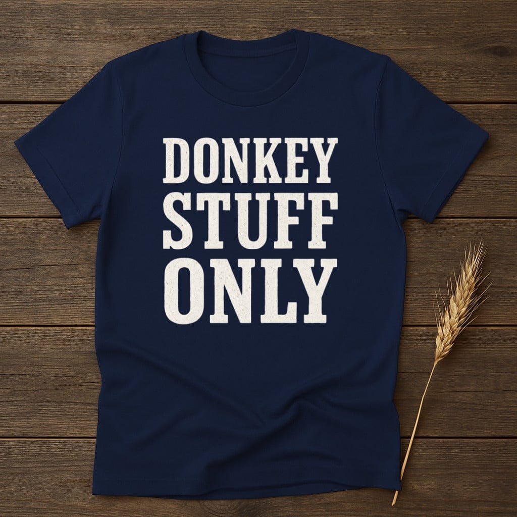 MyDesigns Physical Item S / Navy Donkey Stuff Only T-Shirt