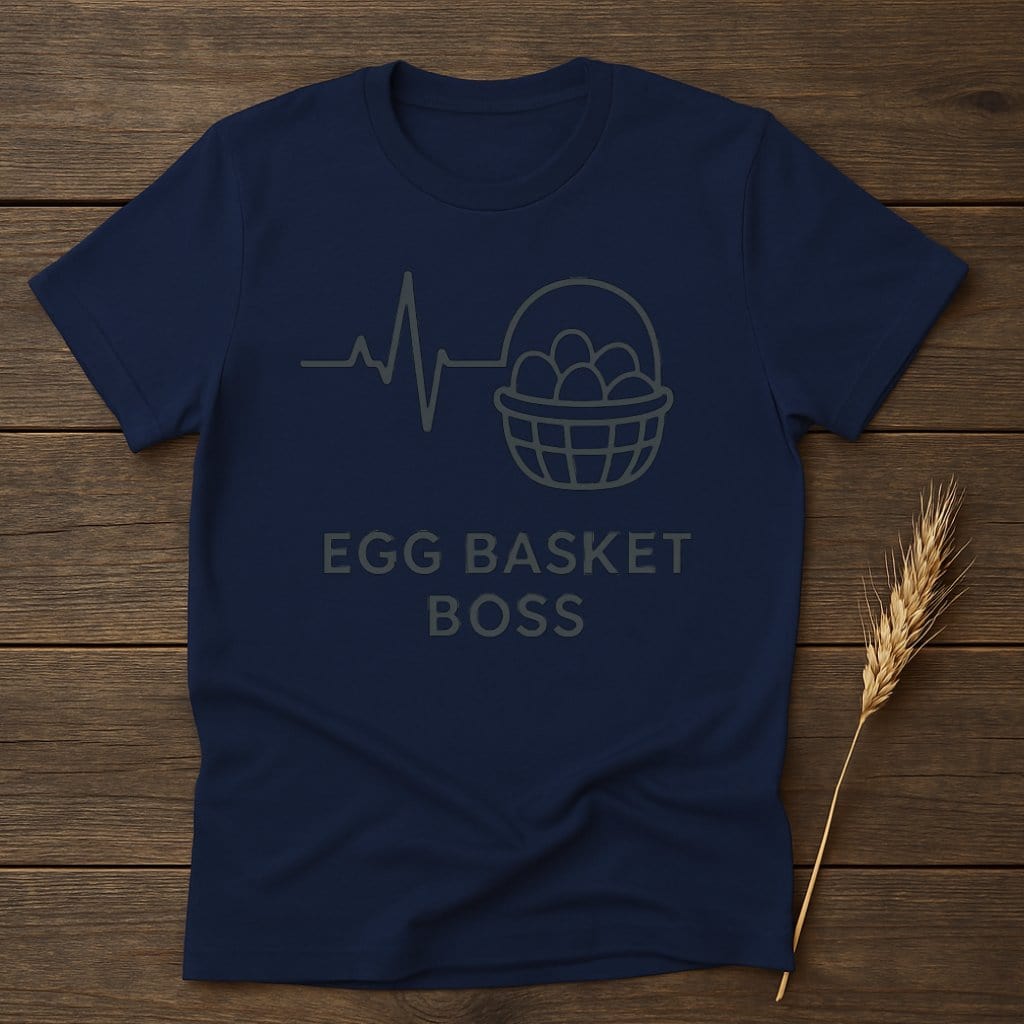 MyDesigns Physical Item S / Navy Egg Basket Boss T-Shirts