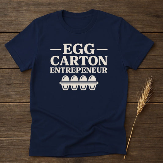 MyDesigns Physical Item S / Navy Egg Carton Entrepreneur T-Shirt