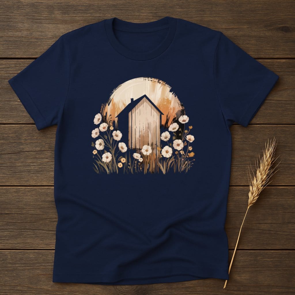 MyDesigns Physical Item S / Navy Elegant Out House T-Shirt