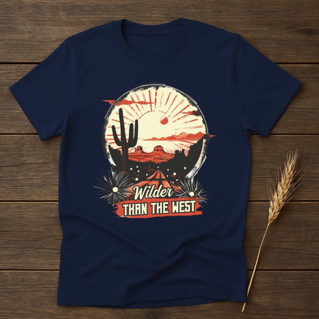 MyDesigns Physical Item S / Navy Embrace Nature's Spirit Wilder Than The West T-Shirt