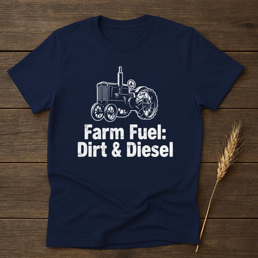 MyDesigns Physical Item S / Navy Farm Fuel Dirt and Diesel T-Shirt