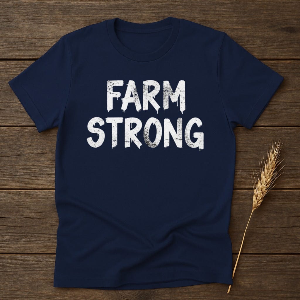 MyDesigns Physical Item S / Navy Farm Strong T-Shirt