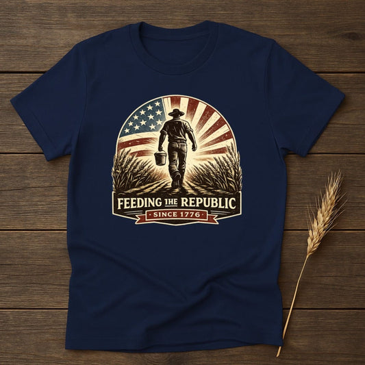 MyDesigns Physical Item S / Navy Feeding the Republic T-Shirt