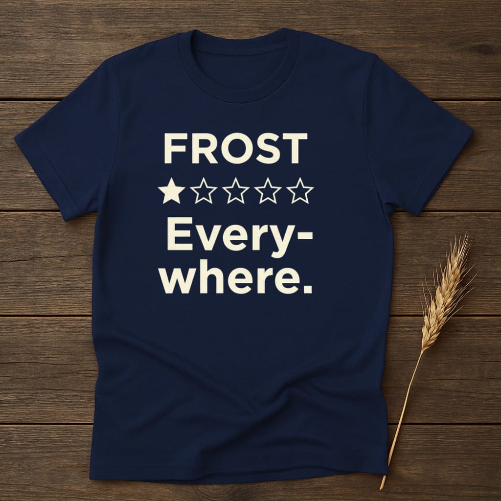 MyDesigns Physical Item S / Navy Frost Everywhere T-Shirt