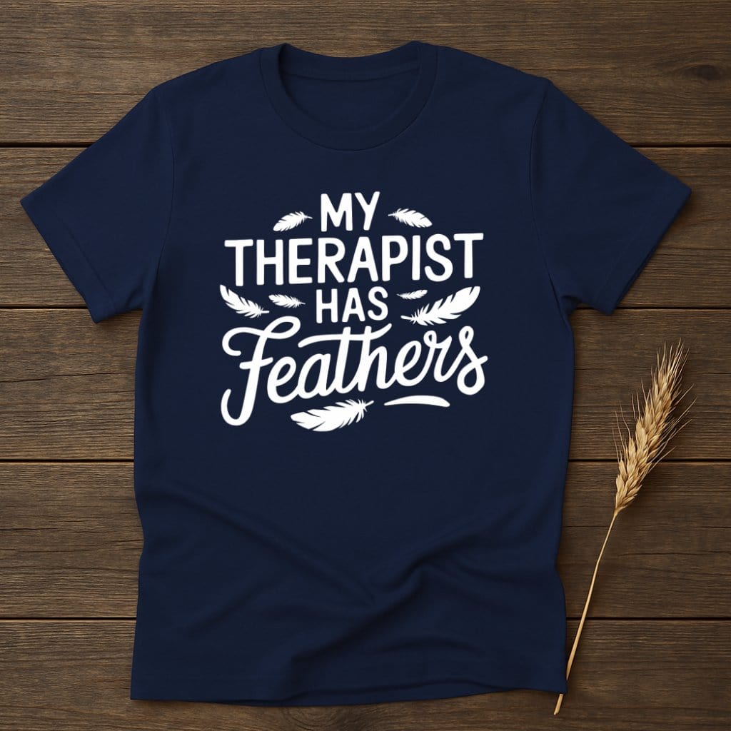 MyDesigns Physical Item S / Navy Funny Bird Lover T-Shirt