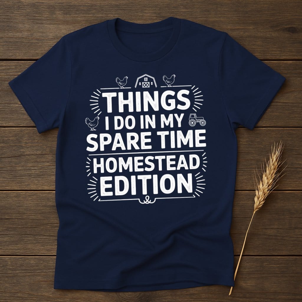 MyDesigns Physical Item S / Navy Funny Farm Life T-Shirt