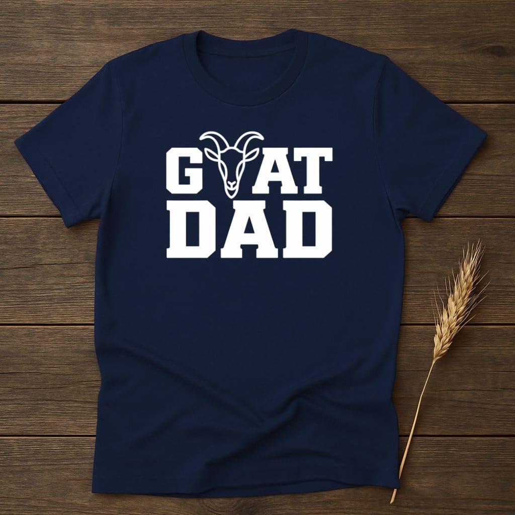 MyDesigns Physical Item S / Navy GOAT DAD T-Shirts