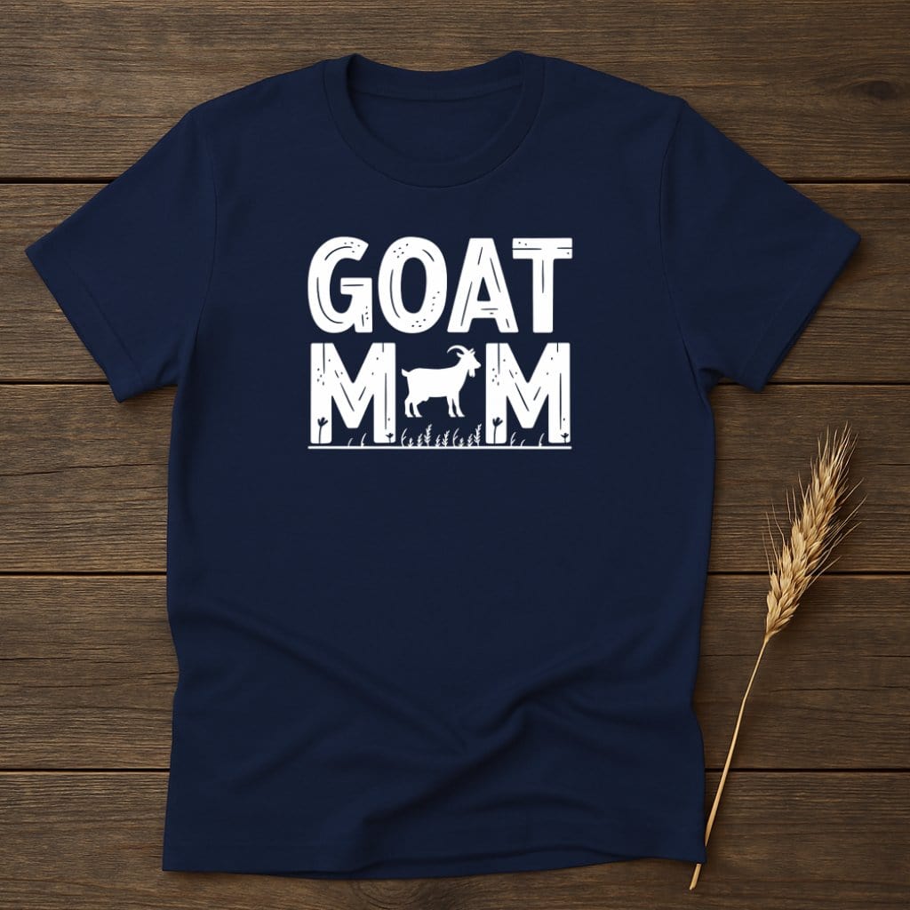 MyDesigns Physical Item S / Navy Goat Mom T-Shirts
