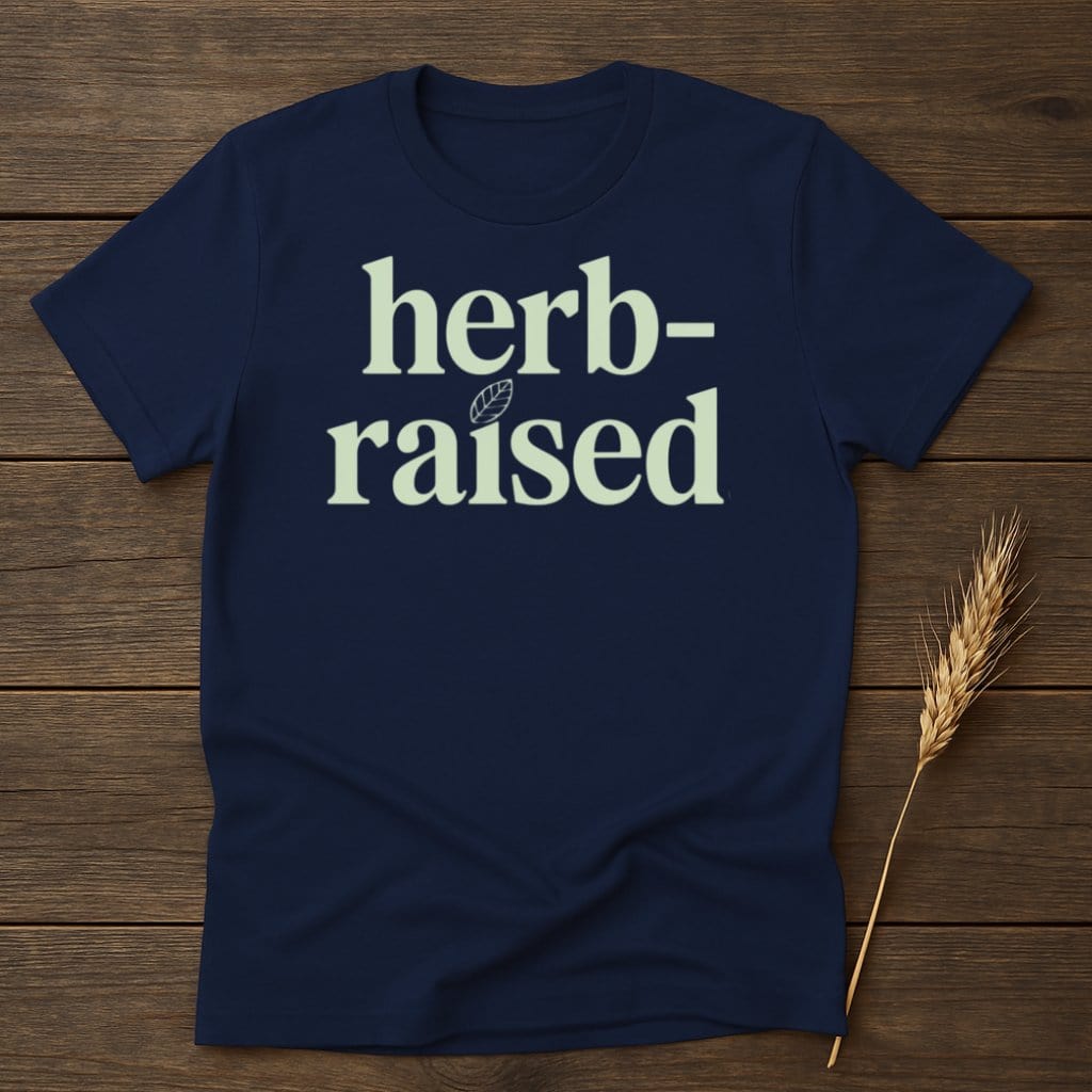 MyDesigns Physical Item S / Navy Herb-Raised T-Shirts