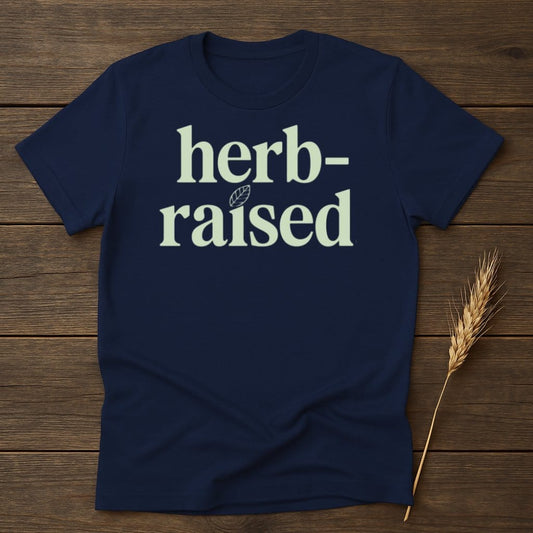 MyDesigns Physical Item S / Navy Herb-Raised T-Shirts