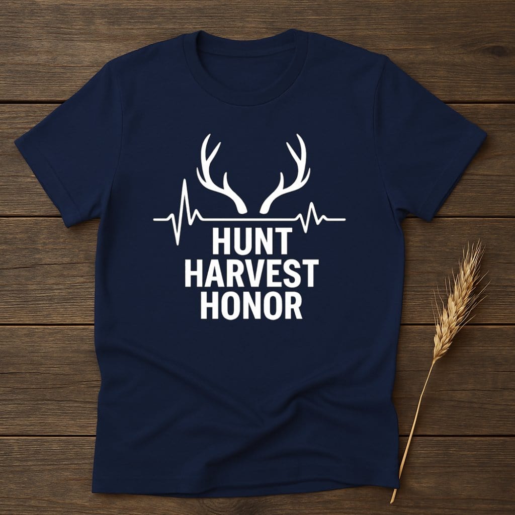 MyDesigns Physical Item S / Navy Hunt Harvest Honor T-Shirts