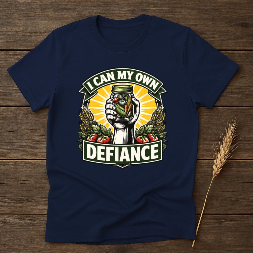 MyDesigns Physical Item S / Navy I Can My Own Defiance T-Shirt
