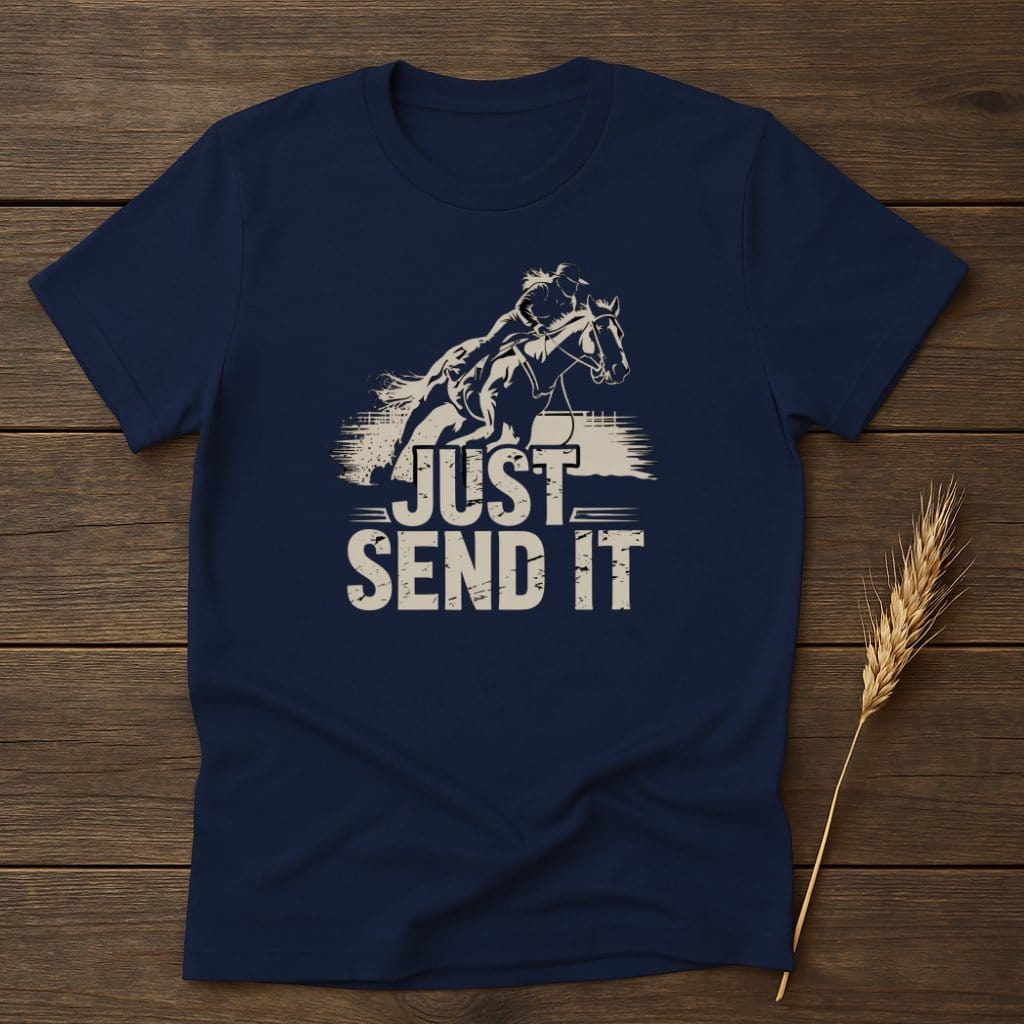 MyDesigns Physical Item S / Navy Just Send It T-Shirts