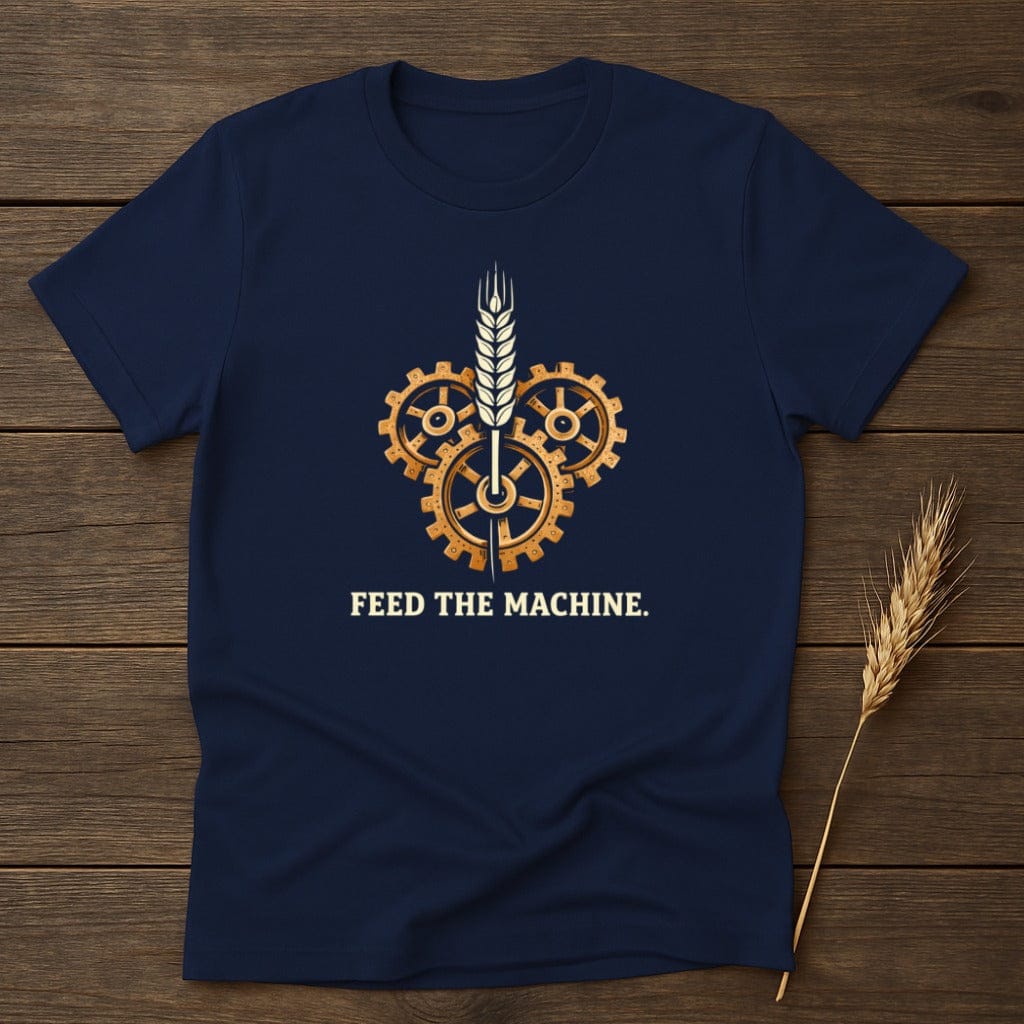 MyDesigns Physical Item S / Navy Machine Feed Wheat T-Shirt