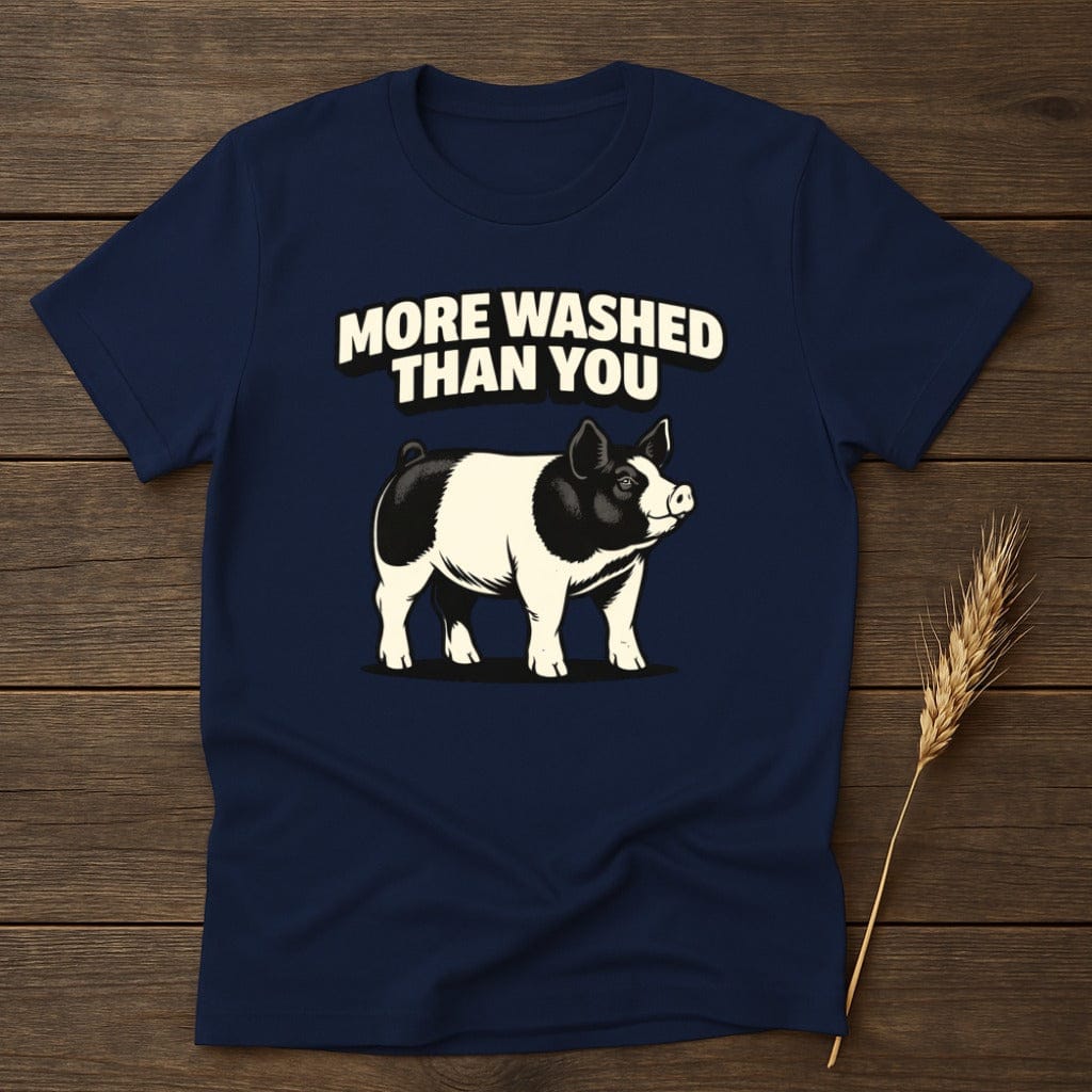 MyDesigns Physical Item S / Navy More Washed Than You T-Shirt