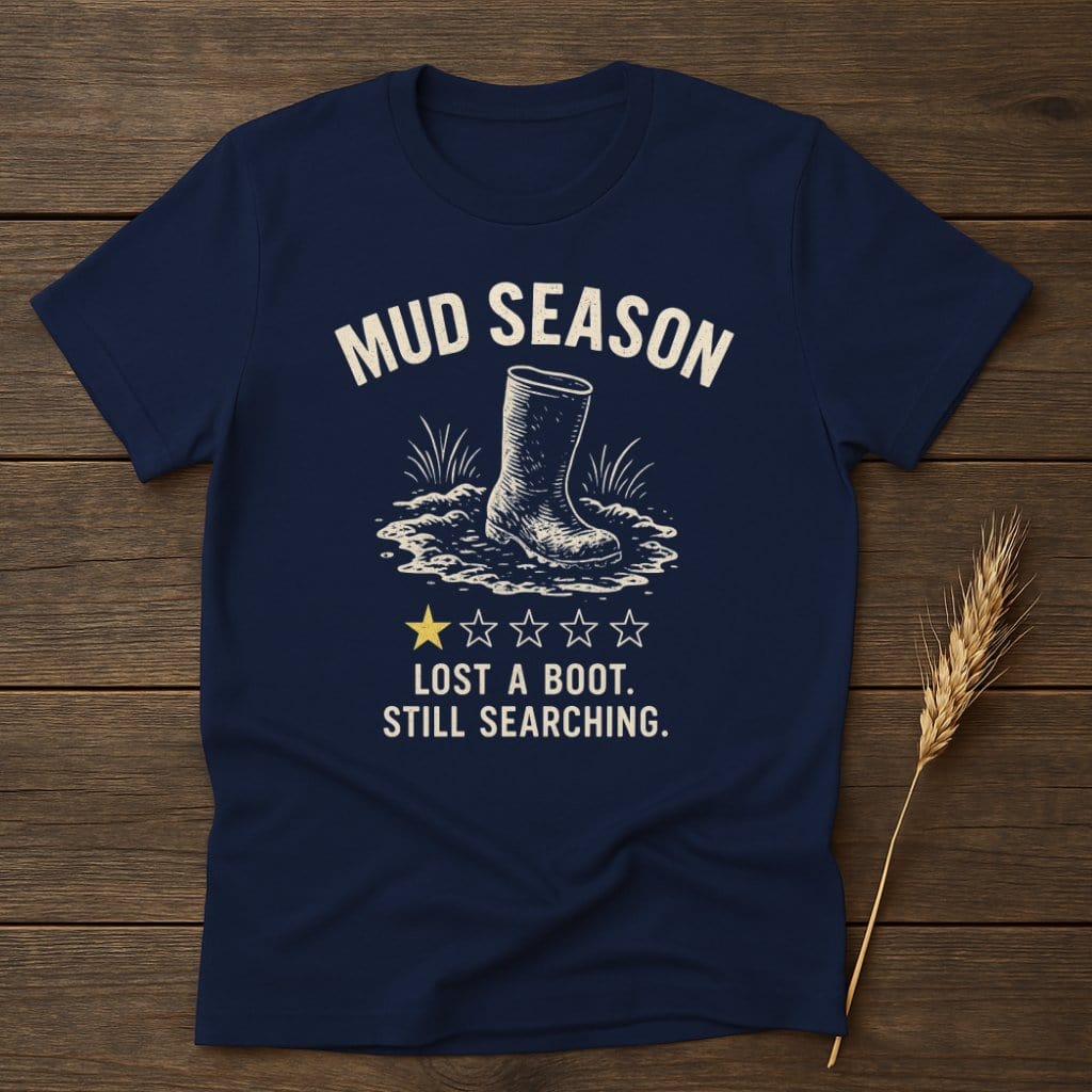 MyDesigns Physical Item S / Navy Mud Season Review T-Shirt