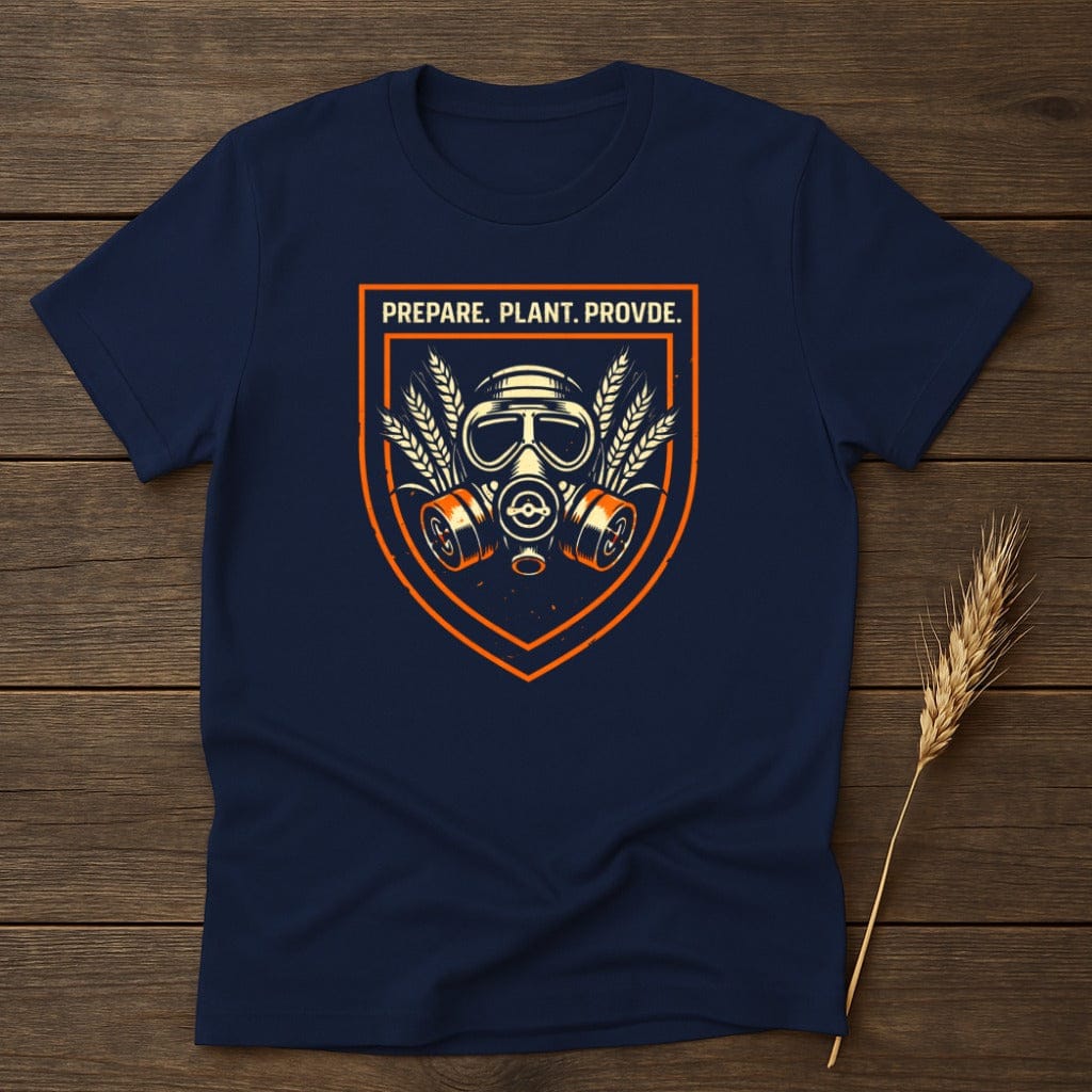 MyDesigns Physical Item S / Navy Prepare Plant Provide T-Shirt