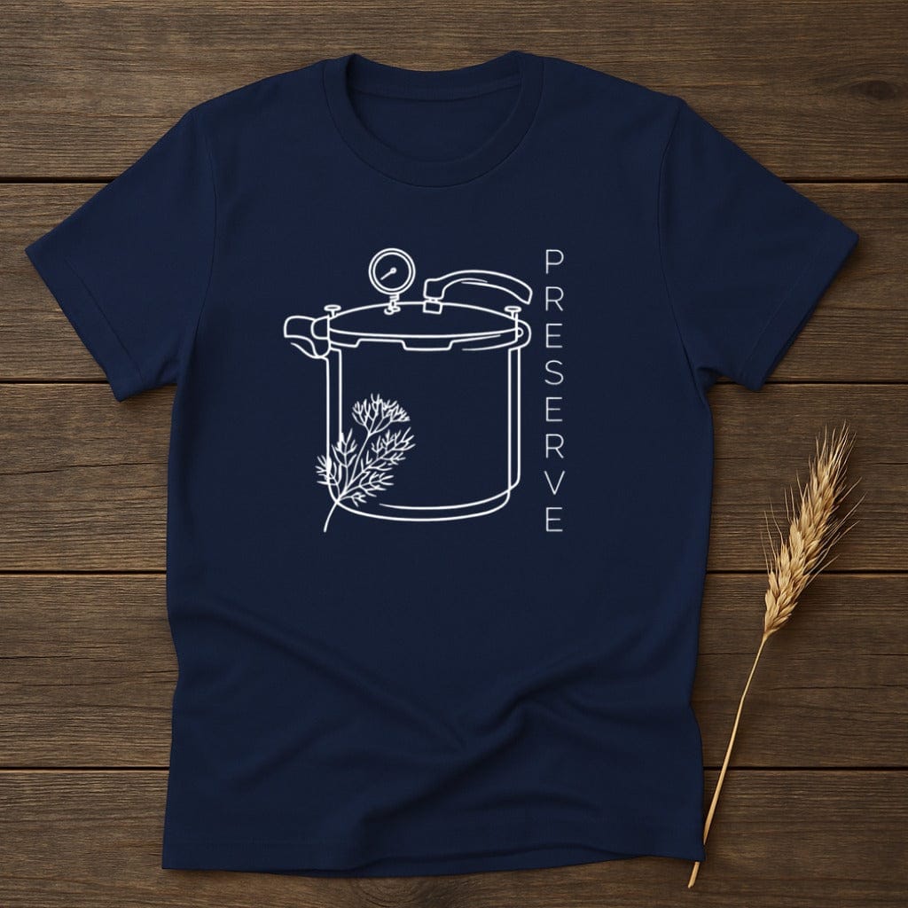 MyDesigns Physical Item S / Navy Preserve Food Canning T-Shirt
