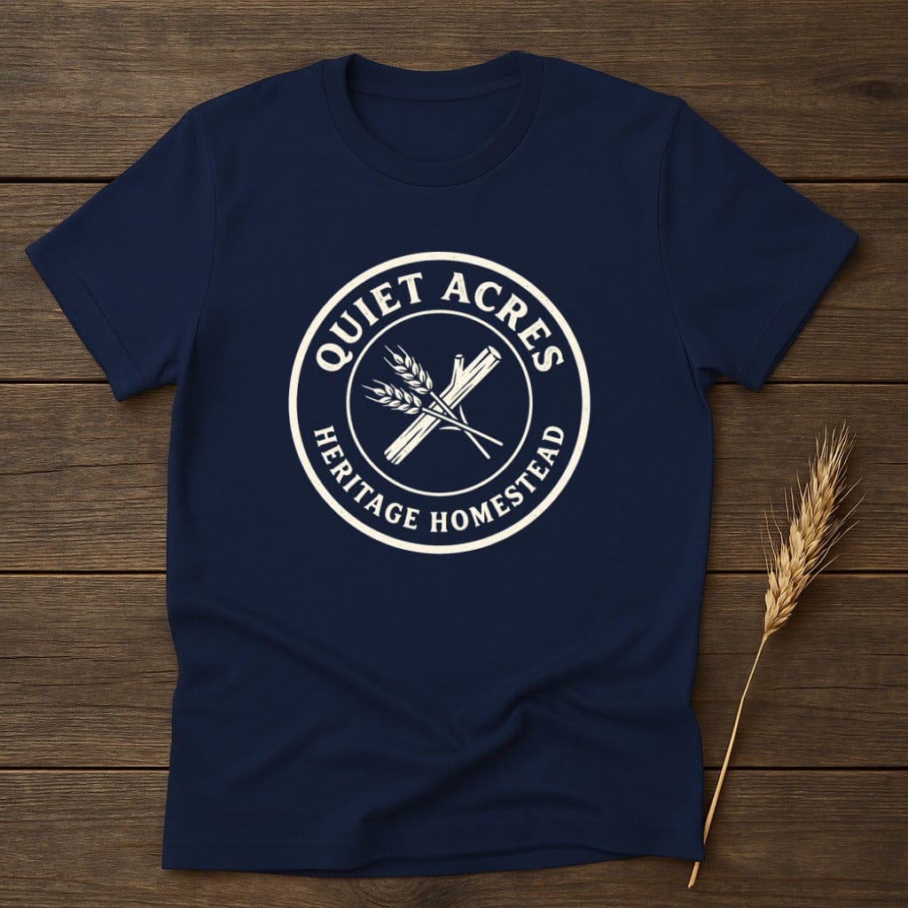 MyDesigns Physical Item S / Navy Quiet Acres Heritage Homestead T-Shirt