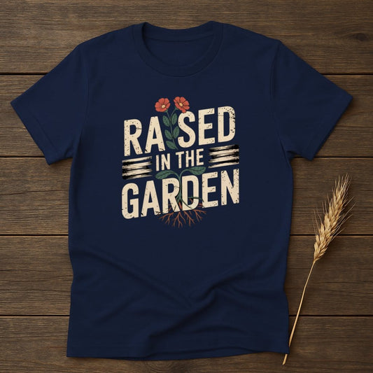 MyDesigns Physical Item S / Navy Raised In The Garden T-Shirt