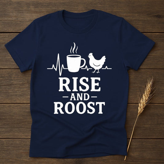 MyDesigns Physical Item S / Navy Rise and Roost T-Shirts
