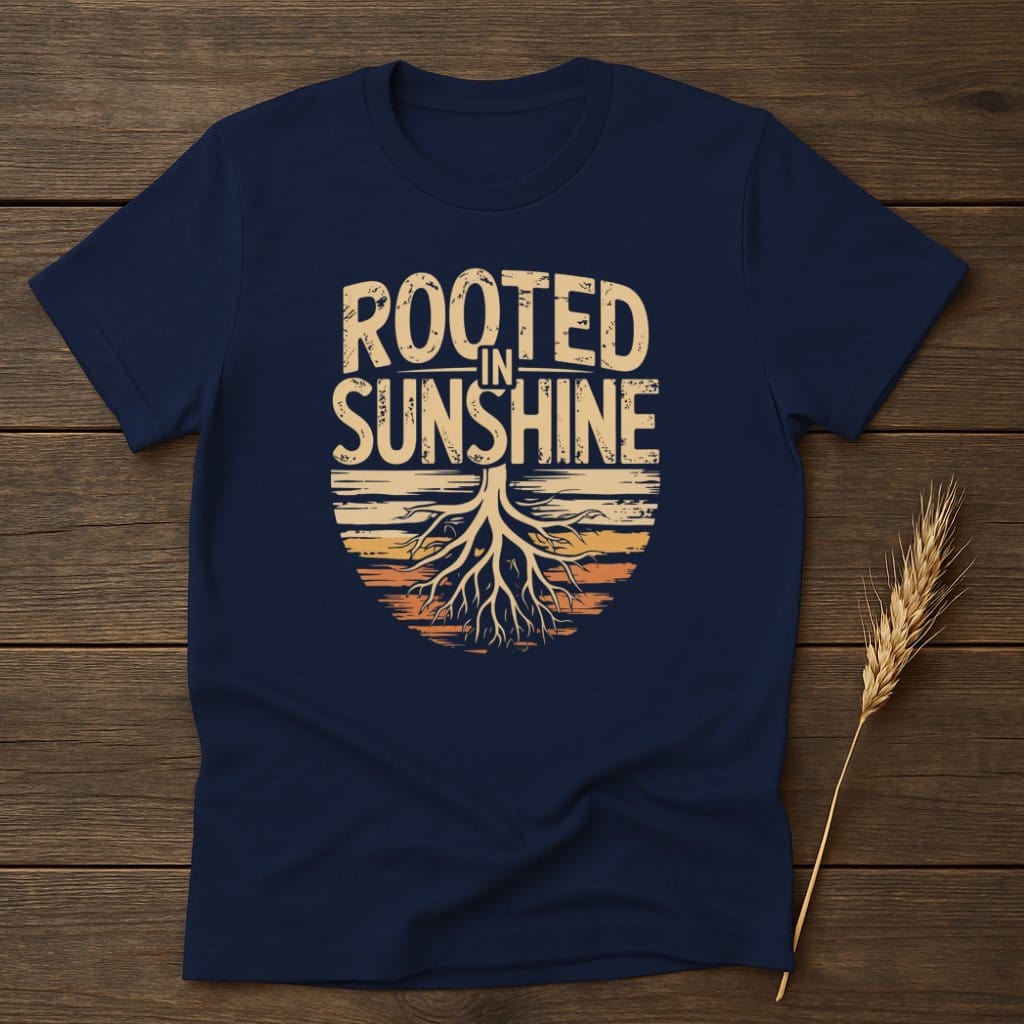 MyDesigns Physical Item S / Navy Rooted In Sunshine T-Shirt